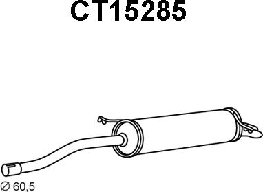 Veneporte CT15285 - Глушитель выхлопных газов, конечный autosila-amz.com