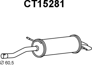 Veneporte CT15281 - Глушитель выхлопных газов, конечный autosila-amz.com