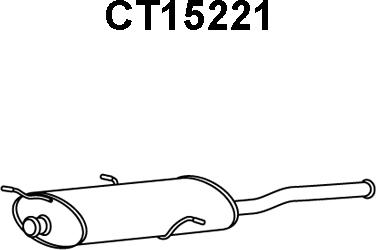 Veneporte CT15221 - Глушитель выхлопных газов, конечный autosila-amz.com
