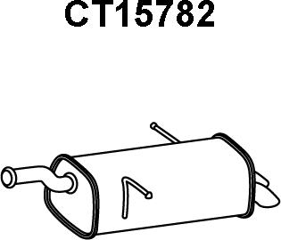 Veneporte CT15782 - Глушитель выхлопных газов, конечный autosila-amz.com