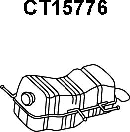 Veneporte CT15776 - Глушитель выхлопных газов, конечный autosila-amz.com