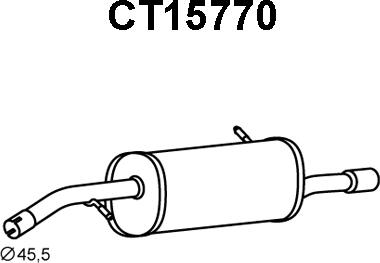 Veneporte CT15770 - Глушитель выхлопных газов, конечный autosila-amz.com