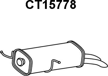 Veneporte CT15778 - Глушитель выхлопных газов, конечный autosila-amz.com