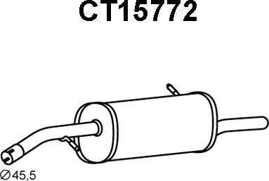 Veneporte CT15772 - Глушитель выхлопных газов, конечный autosila-amz.com