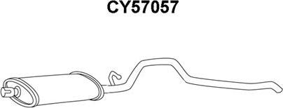 Veneporte CY57057 - Глушитель выхлопных газов, конечный autosila-amz.com