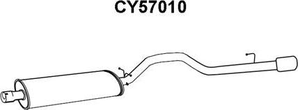 Veneporte CY57010 - Глушитель выхлопных газов, конечный autosila-amz.com