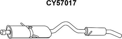 Veneporte CY57017 - Глушитель выхлопных газов, конечный autosila-amz.com