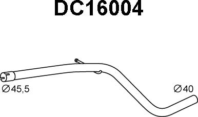 Veneporte DC16004 - Труба выхлопного газа autosila-amz.com