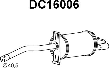 Veneporte DC16006 - Глушитель выхлопных газов, конечный autosila-amz.com