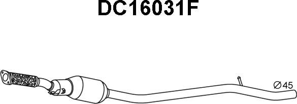 Veneporte DC16031F - Сажевый / частичный фильтр, система выхлопа ОГ autosila-amz.com