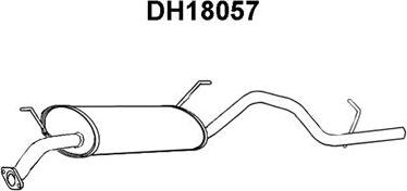 Veneporte DH18057 - Глушитель выхлопных газов, конечный autosila-amz.com