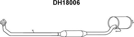 Veneporte DH18006 - Предглушитель выхлопных газов autosila-amz.com