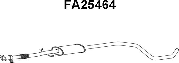 Veneporte FA25464 - Предглушитель выхлопных газов autosila-amz.com