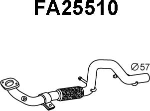 Veneporte FA25510 - Труба выхлопного газа autosila-amz.com