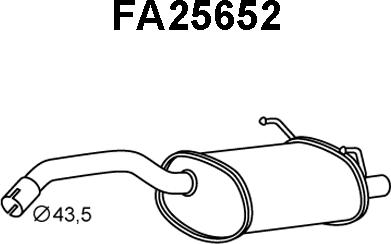 Veneporte FA25652 - Глушитель выхлопных газов, конечный autosila-amz.com