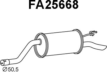 Veneporte FA25668 - Глушитель выхлопных газов, конечный autosila-amz.com