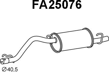 Veneporte FA25076 - Глушитель выхлопных газов, конечный autosila-amz.com