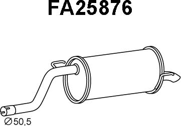 Veneporte FA25876 - Глушитель выхлопных газов, конечный autosila-amz.com