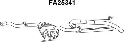 Veneporte FA25341 - Глушитель выхлопных газов, конечный autosila-amz.com