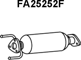 Veneporte FA25252F - Сажевый / частичный фильтр, система выхлопа ОГ autosila-amz.com