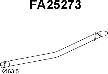 Veneporte FA25273 - Труба выхлопного газа autosila-amz.com