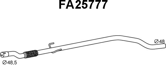 Veneporte FA25777 - Труба выхлопного газа autosila-amz.com