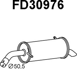 Veneporte FD30976 - Глушитель выхлопных газов, конечный autosila-amz.com