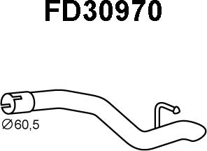 Veneporte FD30970 - Труба выхлопного газа autosila-amz.com