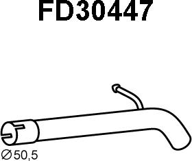 Veneporte FD30447 - Труба выхлопного газа autosila-amz.com