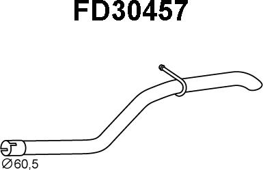 Veneporte FD30457 - Труба выхлопного газа autosila-amz.com