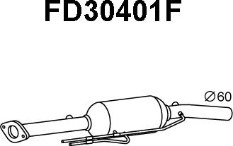 Veneporte FD30401F - Сажевый / частичный фильтр, система выхлопа ОГ autosila-amz.com