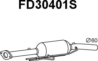 Veneporte FD30401S - Сажевый / частичный фильтр, система выхлопа ОГ autosila-amz.com