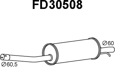 Veneporte FD30508 - Глушитель выхлопных газов, конечный autosila-amz.com