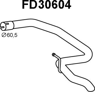 Veneporte FD30604 - Труба выхлопного газа autosila-amz.com