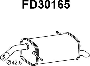 Veneporte FD30165 - Глушитель выхлопных газов, конечный autosila-amz.com