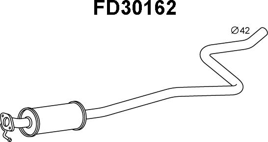 Veneporte FD30162 - Предглушитель выхлопных газов autosila-amz.com