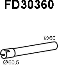 Veneporte FD30360 - Труба выхлопного газа autosila-amz.com
