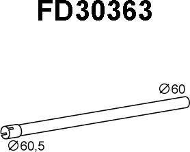 Veneporte FD30363 - Труба выхлопного газа autosila-amz.com