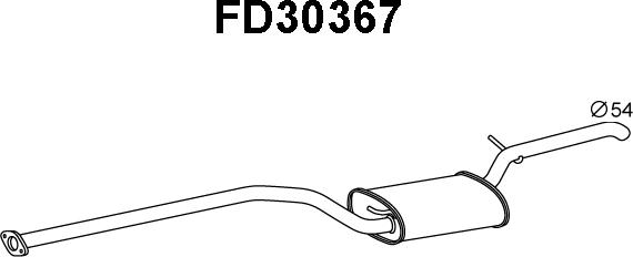 Veneporte FD30367 - Глушитель выхлопных газов, конечный autosila-amz.com