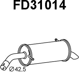 Veneporte FD31014 - Глушитель выхлопных газов, конечный autosila-amz.com