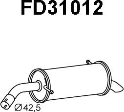 Veneporte FD31012 - Глушитель выхлопных газов, конечный autosila-amz.com