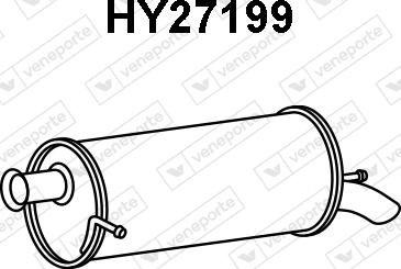 Veneporte HY27199 - Глушитель выхлопных газов, конечный autosila-amz.com