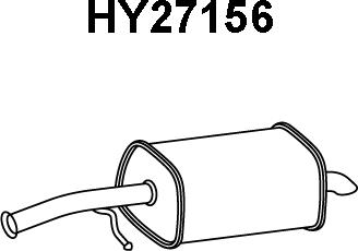 Veneporte HY27156 - Глушитель выхлопных газов, конечный autosila-amz.com