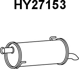 Veneporte HY27153 - Глушитель выхлопных газов, конечный autosila-amz.com