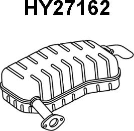 Veneporte HY27162 - Глушитель выхлопных газов, конечный autosila-amz.com