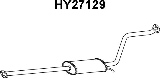 Veneporte HY27129 - Предглушитель выхлопных газов autosila-amz.com