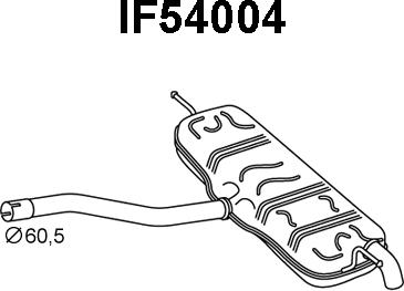 Veneporte IF54004 - Глушитель выхлопных газов, конечный autosila-amz.com
