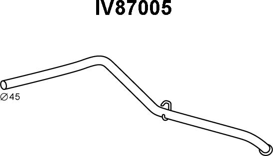 Veneporte IV87005 - Труба выхлопного газа autosila-amz.com