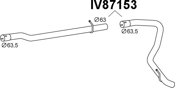 Veneporte IV87153 - Труба выхлопного газа autosila-amz.com