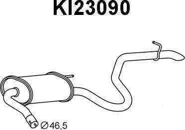 Veneporte KI23090 - Глушитель выхлопных газов, конечный autosila-amz.com